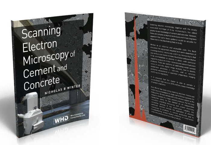 Images of front and back covers of book: "Scanning Electron Microscopy of Cement and Concrete"