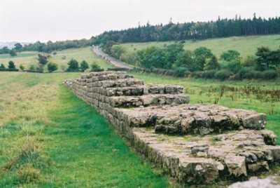 Photo of Hadrian's Wall in Northern England
